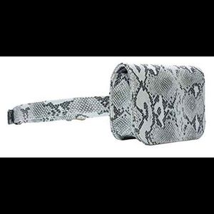 Snake Print Belt Bag